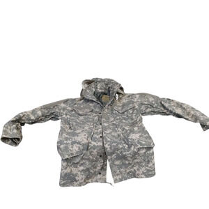 US MILITARY COLD WEATHER FIELD COAT GREEN DIGITAL CAMO S REG 8415-01-521-2234